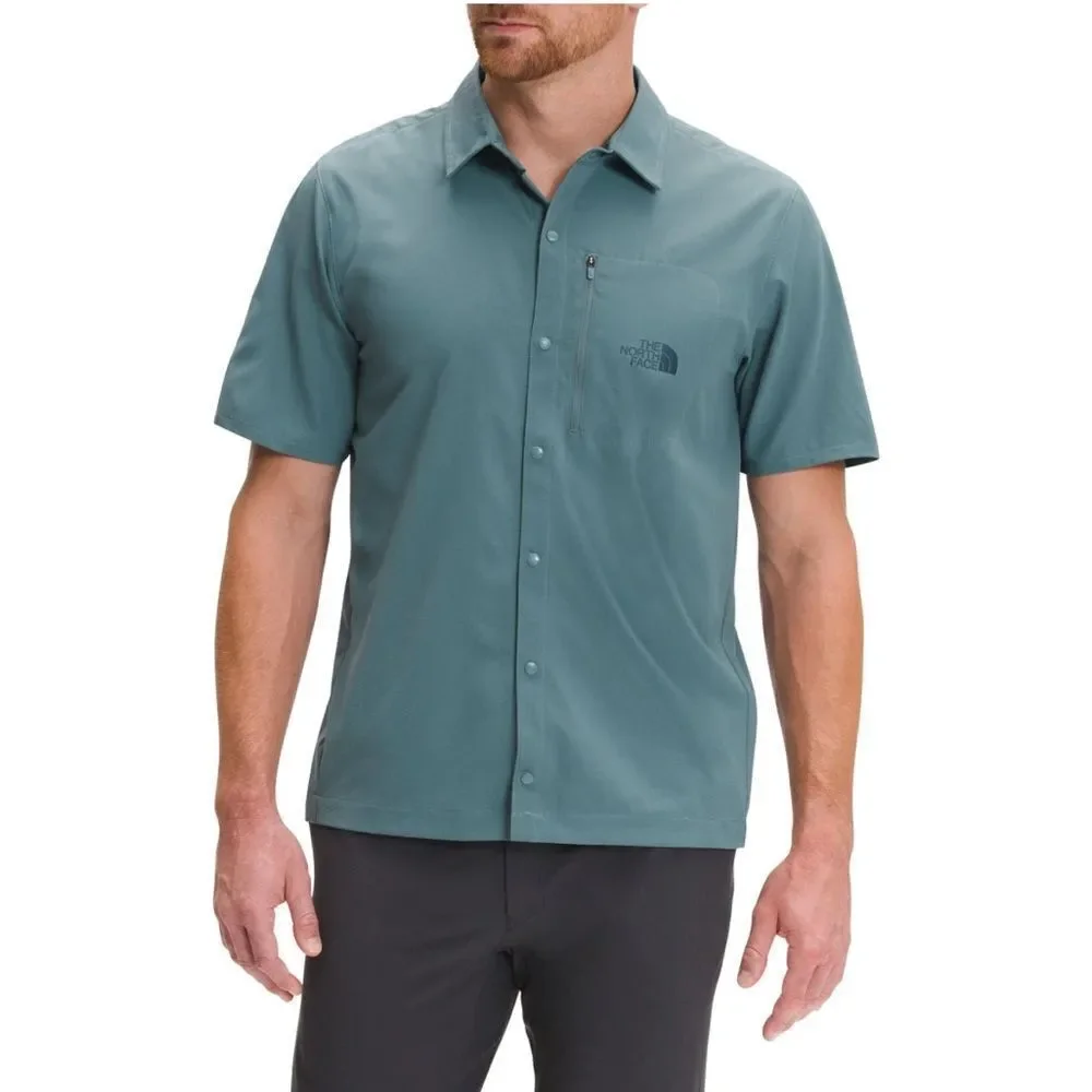 THE NORTH FACE First Trail Short Sleeve Shirt Teal Size Large